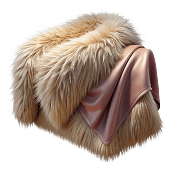 Faux Fur and Satin Fabric Texture png