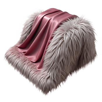Pink Furry Texture with Fabric Drape png