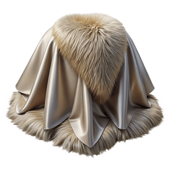 Fur and Satin Drape png