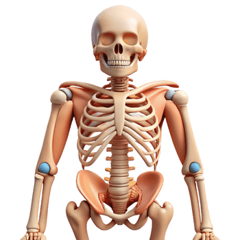 Human Skeleton Anatomy Rib Cage, Spine, and Pelvis png