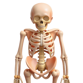 3D Render of Skeleton Anatomy png