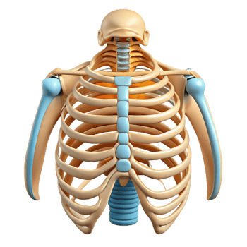 Human Rib Cage Isometric Model png