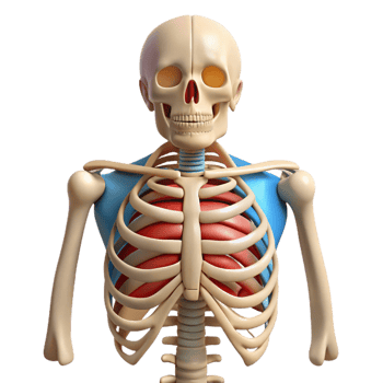 Rib Cage Skeleton Anatomy png