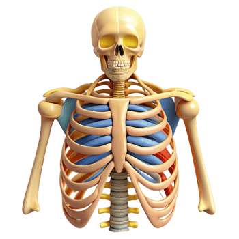 Human Skeleton 3D Illustration png