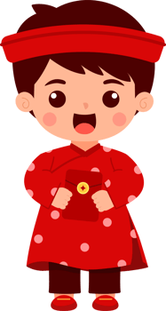 New Year Boy with Lucky Money png