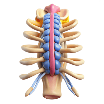 3D Model of Spinal Cord Anatomy png