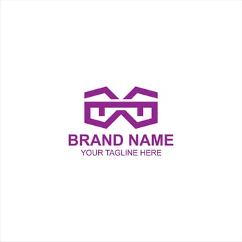 glasses logo icon for brand or business with creative illustration vector