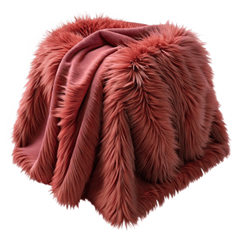 Soft Red Furry Blanket Texture png