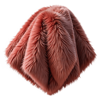 Soft Pink Furry Texture Illustration png