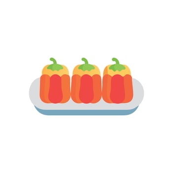 Hearty Stuffed Peppers Icon vector