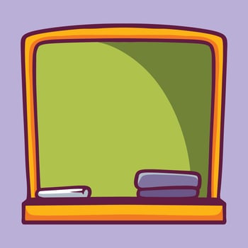 Chalkboard cartoon doodle illustration vector