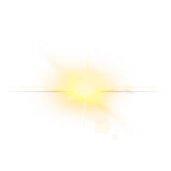 Luxurious golden lighting effect illustration png