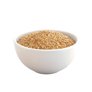 A bowl of brown rice 3d png