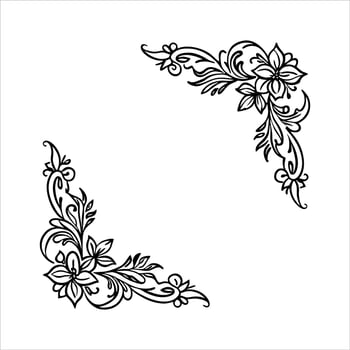 Elegant Corner Transparent vector