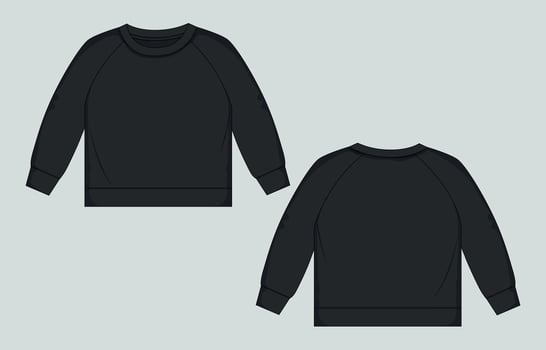 Sweatshirt template, black sweatshirt template, black sweatshirt template, black sweatshirt template vector