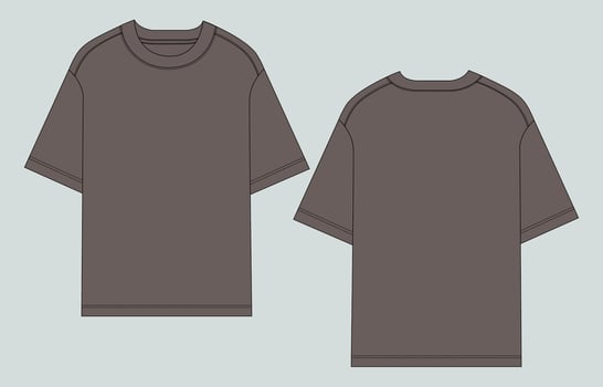 Two gray t - shirts on a gray background vector