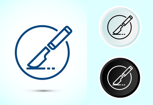 Surgeon surgery icon design, Medical icon sign vector