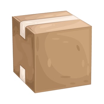 Illustration of Sealed package vector