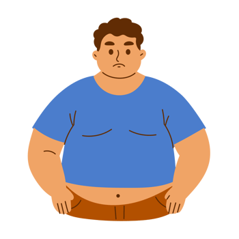 A man with a big belly png