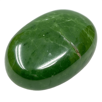 Vibrant nephrite gemstone isolated on the transparent background png