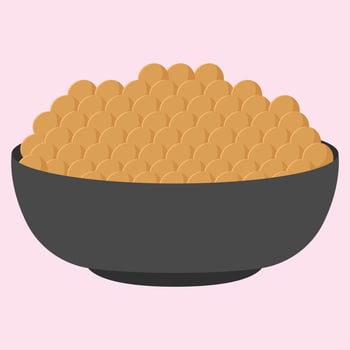 Kacang telur or peanut egg typical indonesian snack vector