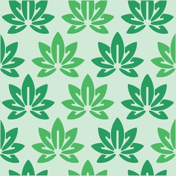 Plant Cannabis modern pattern background illustration design template vector
