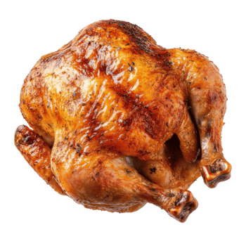 Roasted Chicken Crispy Skin Golden Brown Delicious Food Photography png