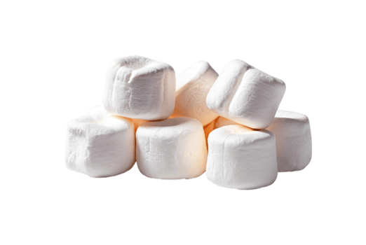 Marshmallow melts on campfire heat png