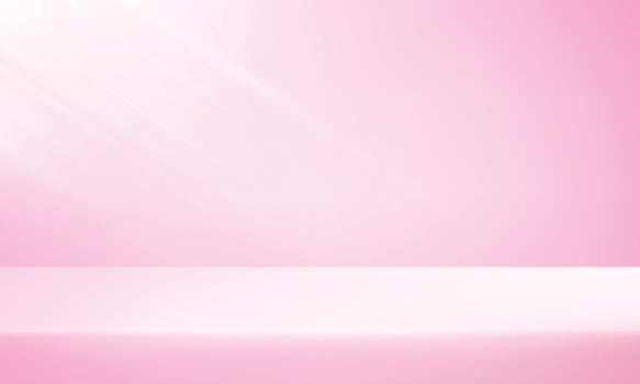 Empty pink studio background. Space for selling products on the website. illustration. vector