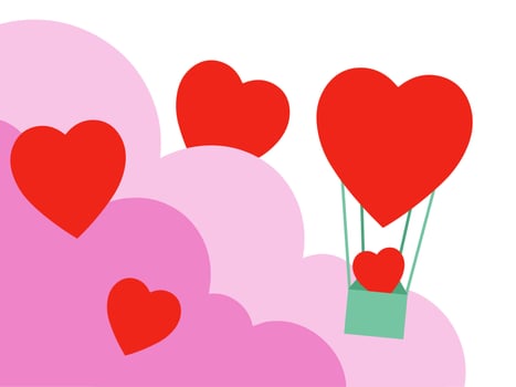 Heart Background Valentines Day Illustration vector