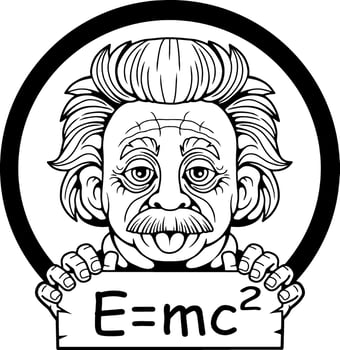 scientist physicist, illustration design vector