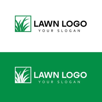 lawn Logo simple modern and minimalist design. vector