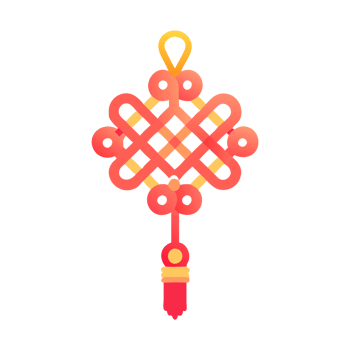 Celebrating cultural heritage traditional decorative knot china digital art vibrant colors artistic perspective png