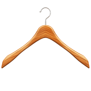 Wooden Hanger on Transparent Background png