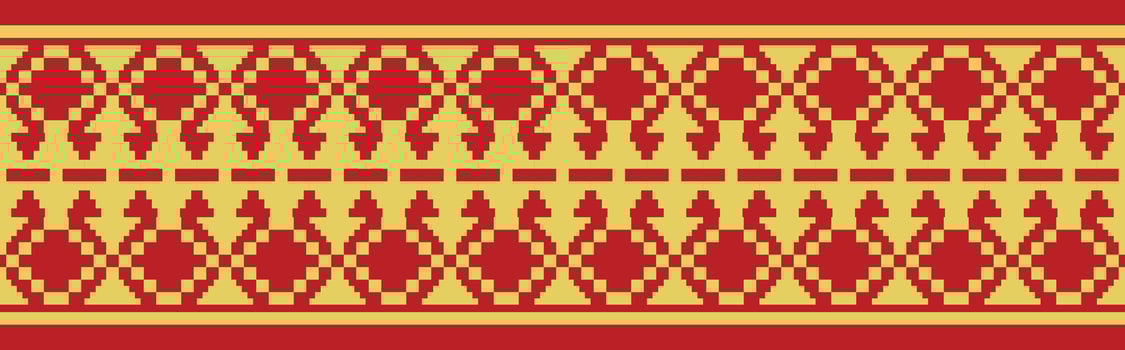 African Ethnic Border Design for Carpet, Home Furnishing, and Fabric Art. vector