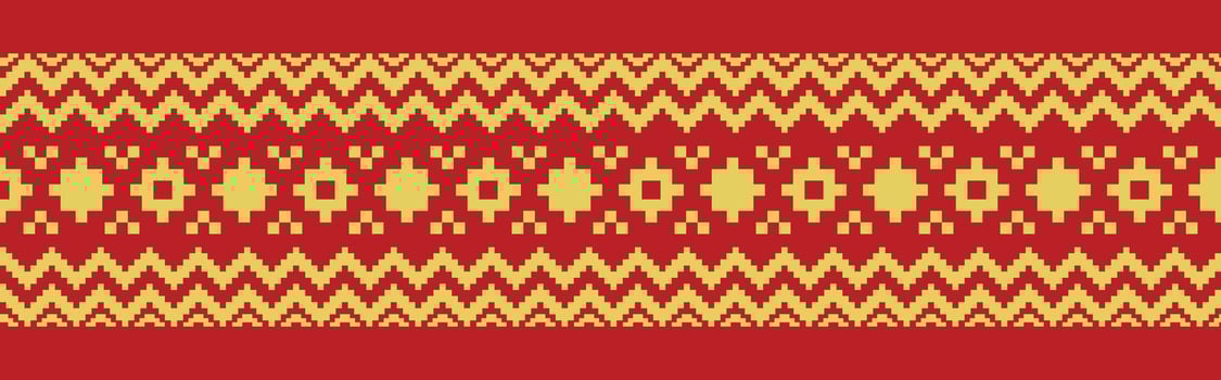 Seamless Ethnic Geometric Border Perfect for Tribal Clothing Design. vector