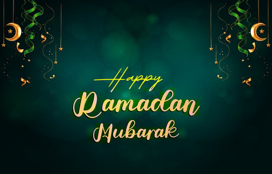 happy ramadan mubarak 2025 template banner with beautiful islamic ornament with green background design 01 vector