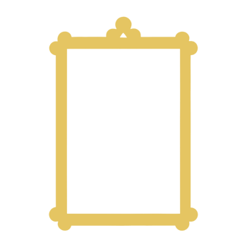 Luxurious Gold Frame on Transparent Background png