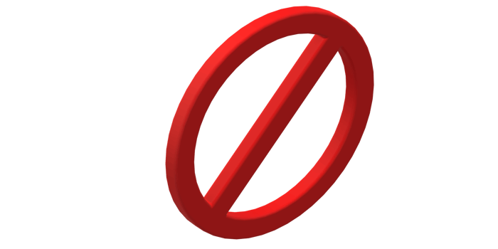 Safety Prohibited No Sign isolated on a Transparent Background png