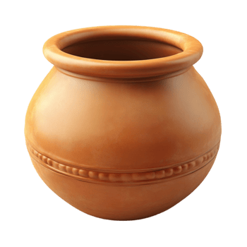 Clay Pot on Transparent Background png