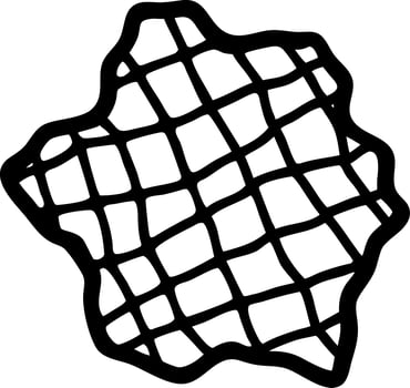 Abstract Geometric Wavy Grid Pattern for Creative Design Projects vector