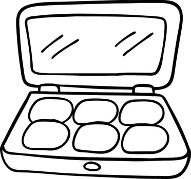 Makeup Palette Illustration for Beauty and Cosmetic Design vector