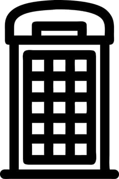Vintage British Telephone Booth Illustration for Design and Decoration vector