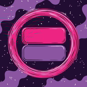 Abstract Purple and Pink Design with Circular Frame vector