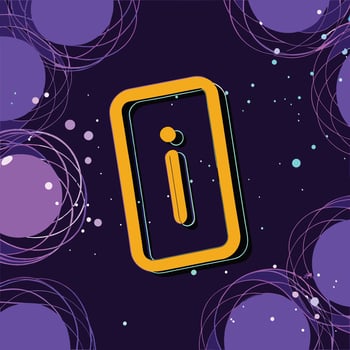 Abstract Information Graphic Purple, Orange, and Teal Design vector
