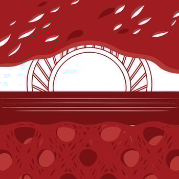 Abstract Red and White Pattern Design vector