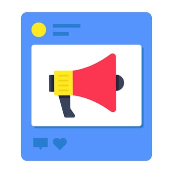 Creative design icon of promotion vector
