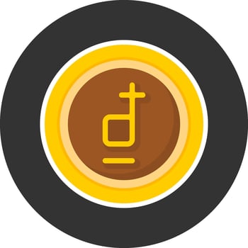 Vietnamese Dong Sign Flat Grey Circle Style Icon vector