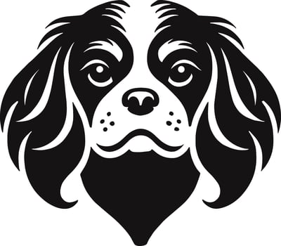 Cavalier King Charles Spaniel Face vector