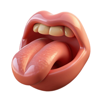 3D Cartoon Mouth Illustration png